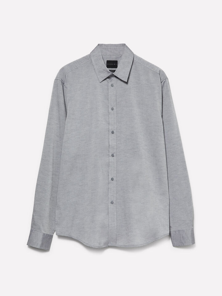 Camicia button down grigio chiaro - camicie regular da uomo - Grigio Chiaro | Sisley image number 1